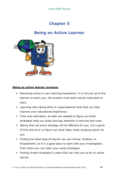 Chapter 5 Being an Active Learner