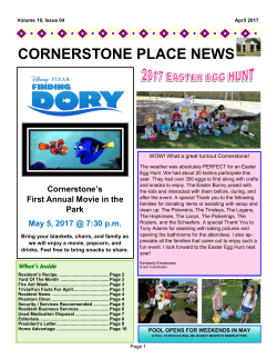 April 2017 - Cornerstone Place Web Site