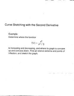 Curve Sketching with the Second Derivative