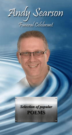 Funeral Poems - Andy Searson Funeral Celebrant