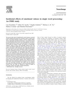 Incidental effects of emotional valence in single word processing: An