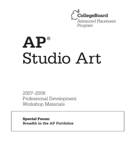 Breadth in the AP Portfolios - AP Central