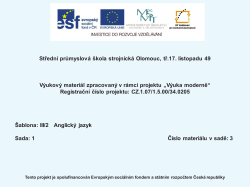 Středn&iacute; průmyslov&aacute; &scaron;kola strojnick&aacute; Olomouc, tř.17. listopadu 49