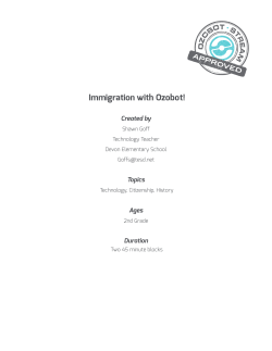 Immigration with Ozobot!