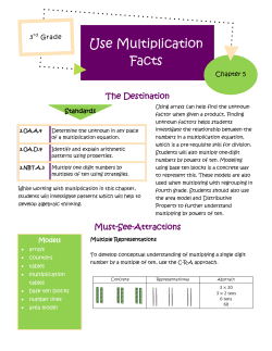 Use Multiplication Facts