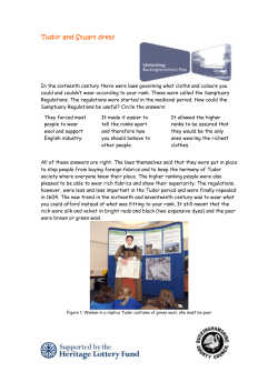 Tudor and Stuart dress