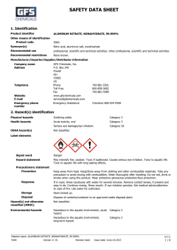 MSDS - GFS Chemicals
