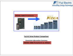 P11-G11 to MEGA Cross reference - Fuji Electric Corp. of America