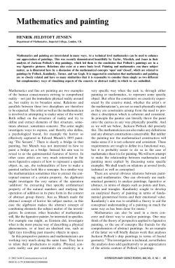 Mathematics and painting - Imperial College London