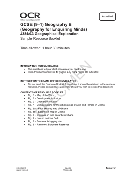 J384/03 Geographical Exploration