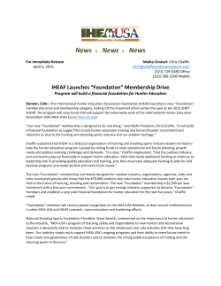 "Foundation" membership drive and membership category