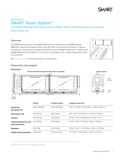 SMART Room System with SMART Meeting Pro software and two