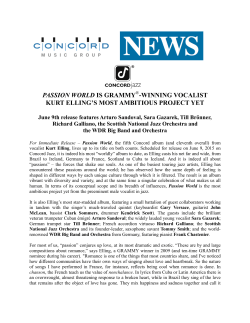 Passion World Press Release