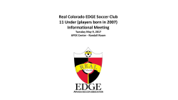 Real Colorado EDGE Soccer Club 11 Under (players born in 2007