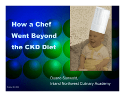 How a Chef Went Beyond the CKD Diet