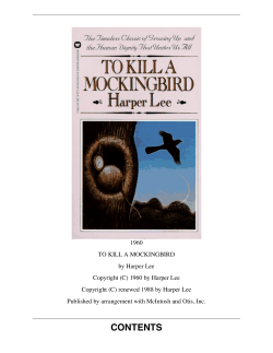 To Kill A Mockingbird - State College Area School District