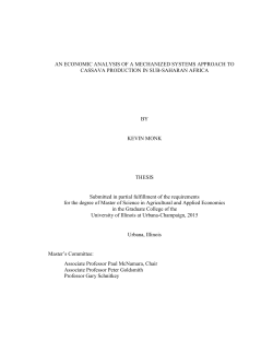 AN ECONOMIC ANALYSIS OF A MECHANIZED