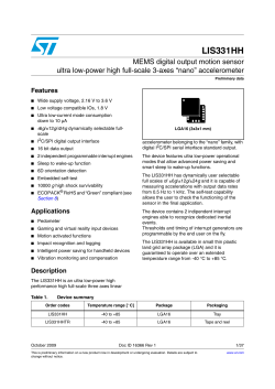 MEMS digital output motion sensor ultra low-power high full