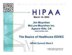 The Basics of Healthcare EDI/EC
