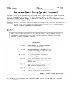 Document-Based Essay Question [50 points]