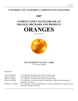 oranges - UC Davis Cost Studies