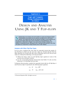 DESIGN AND ANALYSIS USING JK AND T FLIP