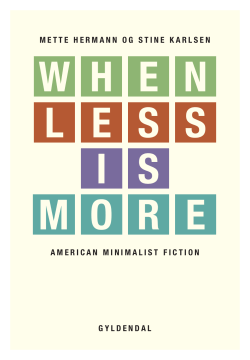 mette hermann og stine karlsen american minimalist fiction gyldendal