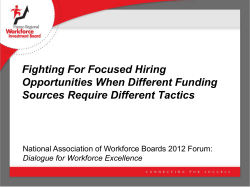 Fighting For Focused Hiring Opportunities When Different Funding