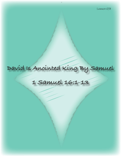 1 Samuel 16:1-13