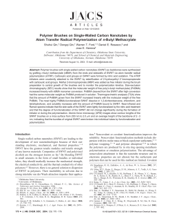 Polymer Brushes on Single-Walled Carbon Nanotubes by Atom