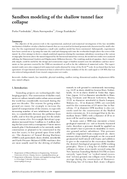 Sandbox modeling of the shallow tunnel face collapse