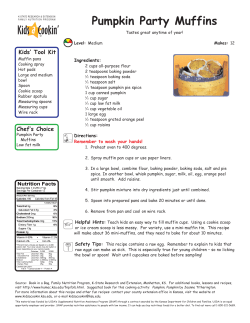 Pumpkin Party Muffins