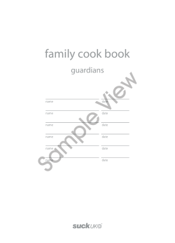 family cook book