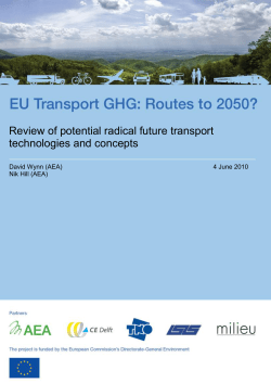 Review of potential radical future transport technologies