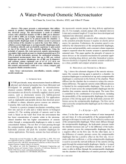 A water-powered osmotic microactuator
