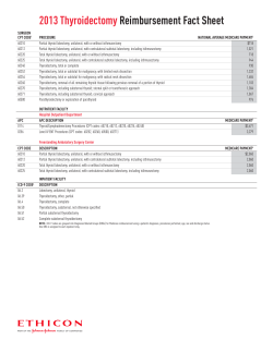 2013 ThyroidectomyReimbursement Fact Sheet