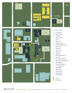 Pasadena Campus Map