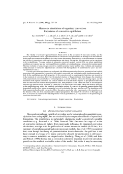 Mesoscale simulations of organized convection: Importance of