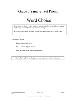 Word Choice