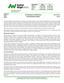 Introduction to Aluminium