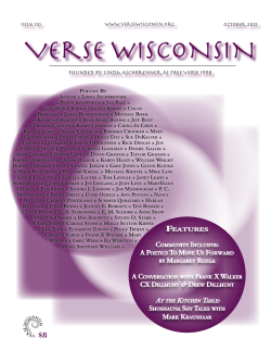 Issue 110 print - Verse Wisconsin