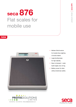 seca 876 Flat scales for mobile use