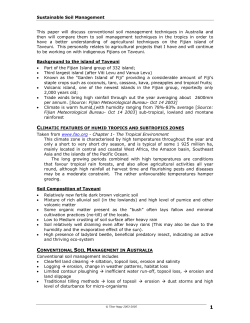 Conventional Soil Management