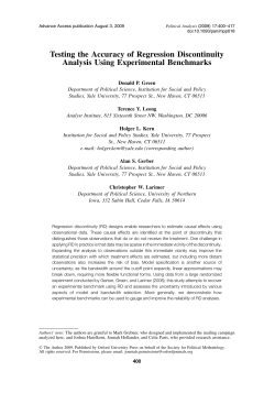 Testing the Accuracy of Regression Discontinuity Analysis Using