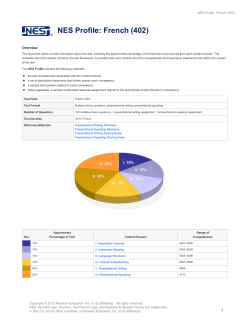 NES Profile: French (402)