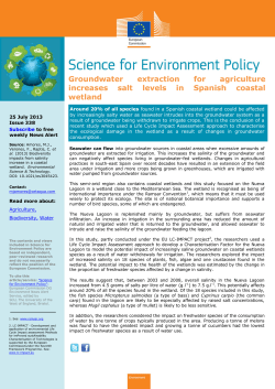 Groundwater extraction for agriculture increases salt levels in