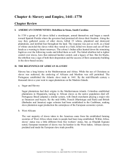 Chapter 4 Slavery and Empire 1441&ndash;1770