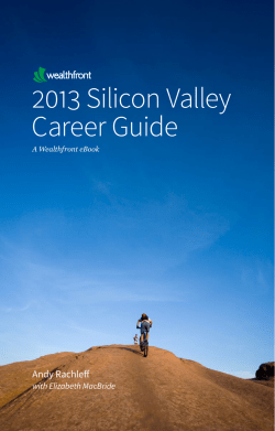 2013 Silicon Valley Career Guide