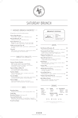 PDF - Avenues Bistro