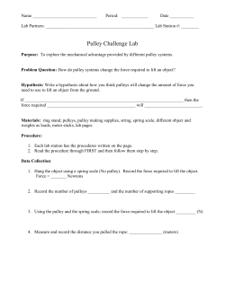 Pulley Lab - Flipped Out Science with Mrs. Thomas!